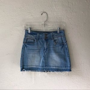 Denim mini skirt